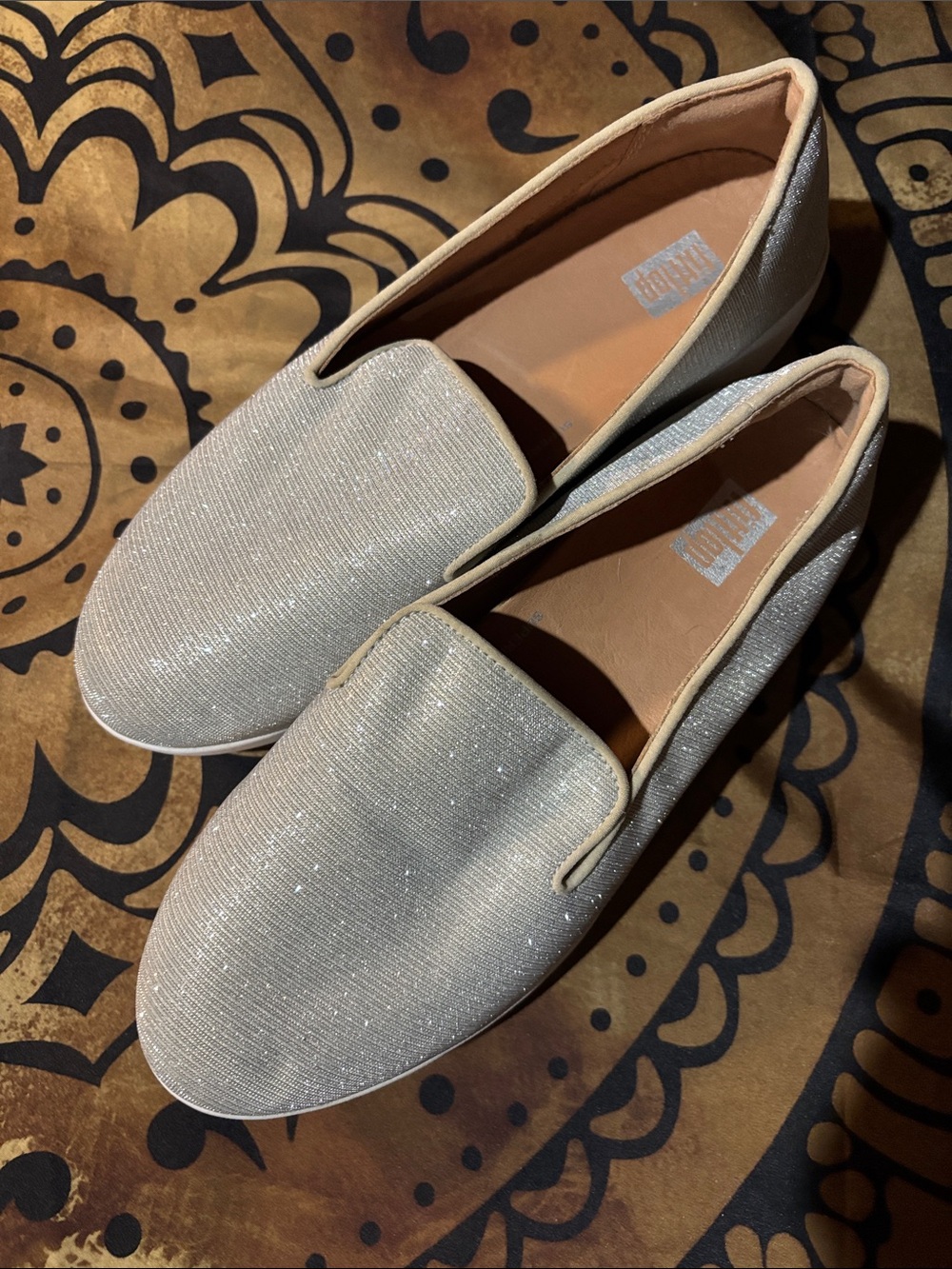 UGG Women's Sparkle Slip-On Loafers in Champagne